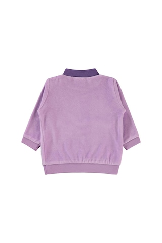 Civil Baby Bulut Baskılı Boğazlı 6-18 Ay Sweatshirt Lila