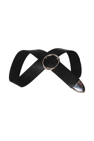 Trend Suni Deri Kadın Spor Kemer Siyah 0156 Siyah