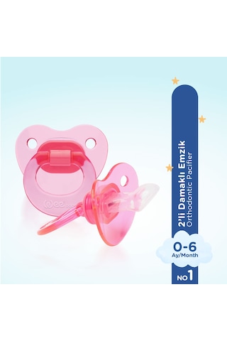 Wee Baby 2’li Damaklı Emzik No:1 Kız 0-6 Ay