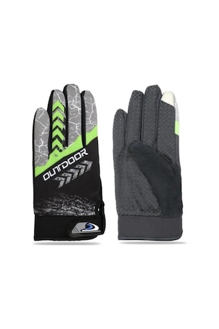 Xbyc Outdoor Mtb Mevsimlik Tam Parmak Bisiklet Eldiveni Large Eldiven Yeşil