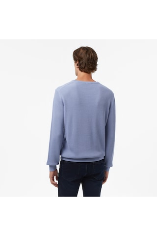 Nautica Erkek Mavi Classic Fit Kazak Düz S57212t Mavi