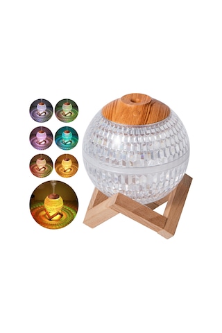 Honmex Beyaz Masaüstü Nemlendirici, 450ml Su Tankı, Usb Type-c, 6 Saat Otomatik Kapatma, Renkli Rgb Işık, Nanoteknoloji Buhar, Düşük Gürültü, Ev Ve Ofis Kullanıma Uygun