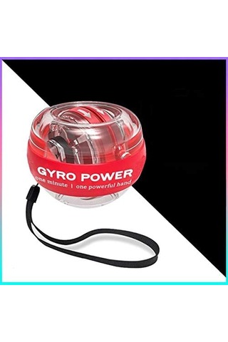 Autostart Çantalı Multilight Powerball Bilek Egzersiz Topu Kırmızı