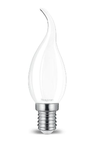 Kıvrık Buji Led Ampul Cam 4 W E-14 6500K Beyaz Işık Braytron - B