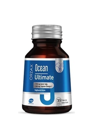 Ocean Ultimate 1700 Mg Balık Yağı 39 Softjel Kapsül