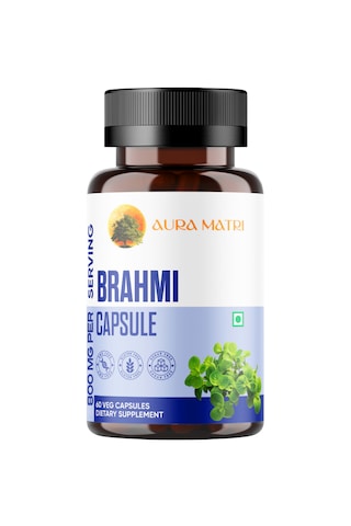 Gotu Kola, Brahmi Bacopa Monnieri, Katkısız 400 Mg,60 Kapsül