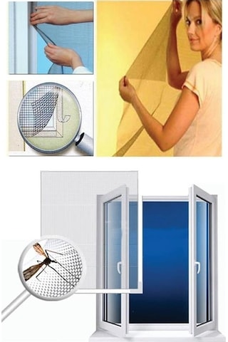 Tüm Cam Pencere Kapılara Uyumlu Tek Kanat Pencere Sinekliği 5306