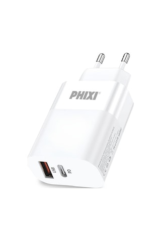 Phixi UPD4165 Ultimate 65 W PD Çift Çıkışlı Hızlı Şarj Adaptörü