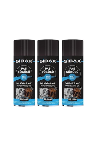 Sibax Sb2000 Pas Sökücü/yağlayıcı/koruyucu 200 Ml 3 Adet