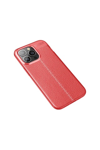 Apple iPhone Uyumlu 13 Pro Max Kılıf Auto Focus Kapak - Kırmızı 1