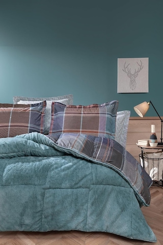 Ayrex Yataş Mosi Tek Kişilik Triola Uyku Seti - Indigo, 155 X 215 Diğer