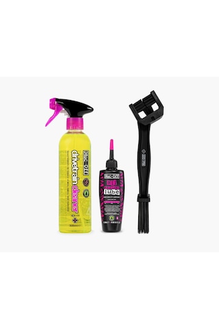 Muc-off Bisiklet Zinciri Bakım Kiti Fırçalı 3lü Set Siyah
