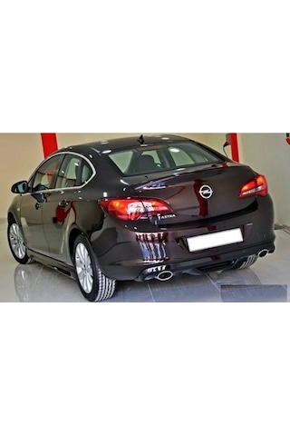 Opel Astra J Sedan Difüzör Parlak Siyah Plastik 2011-2018 Arka-difizör-bodykit-ek-karlık