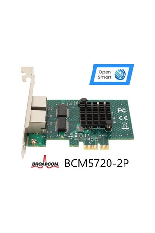 Open Smart 2 Port Broadcom BCM5720-2P Ethernet Kart - OPS7287BCM