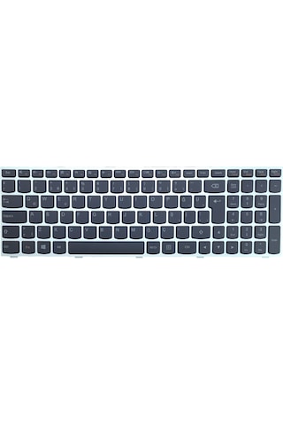Lenovo Uyumlu Z50-70, Z5070 Type 20354, 80E7 Klavye (Gümüş)