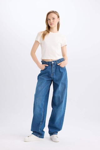 DeFacto Baggy Fit Yüksek Bel Uzun Jean Yıkamalı Pantolon E2156AX24WNNM34