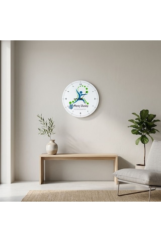 Kişiye Özel İsimli Fizyoterapist Cam Duvar Saati 30x30 Cm - Fizik Tedavi Ve Rehabilitasyon Meslek Hediyesi Çok Reenkli