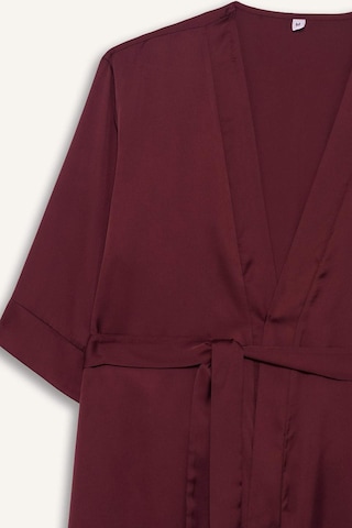 Defacto Regular Fit Wrap Yaka Saten Sabahlık-fall İn Love G1672ax25aubr210 Bordo-br210