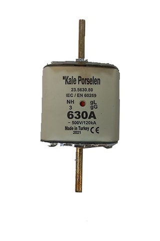 Voltrano Kale Porselen 630a 3 Boy Bıçaklı Sigorta Buşonu Nh 3