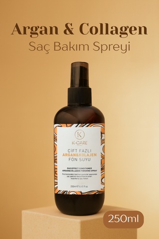 K K-care Cosmetics Argan & Collagen Bağ Onarıcı Saç Bakım Spreyi 250 ML