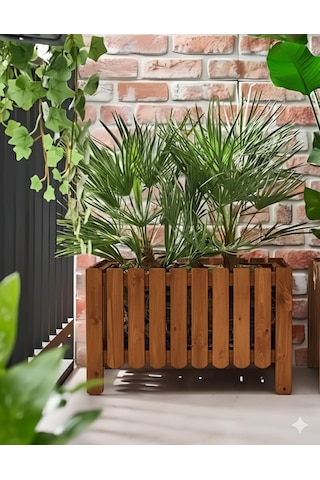 Ahşap Çiçeklik Saksılık 62 38 0 - 1 Kg