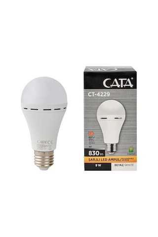 Cata 9w Şarjlı Led Ampul 10'lu Eko Paket