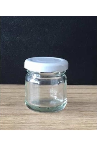 40 Cc Cam Kavanoz - 50 Adet - Beyaz Kapak. Mutfak.