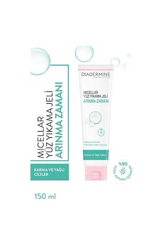 Diadermine Micellar Arınma Zamanı Yüz Yıkama Jeli 150 ML Diadermine Micellar Arınma Zamanı Yüz Yıkama Jeli 150 ML