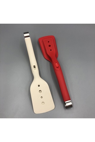 Youmex Gri 2'li Multifonksiyonlu Mutfak Aleti: Izgara, Omlet, Pizza Ve Biftek İçin Isı Dayanıklı Silikon Spatula Ve夹 Gri