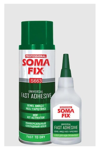 Somafix Genel Amaçlı 200 Ml Mdf Hızlı Yapıştırıcı Cam Porselen Me