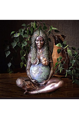 Symbee Antik Yunan Mitolojisi Gaia Tanrıça Heykeli: Yaşamın Kaynağı, Detaylı Rölyef, Dayanıklı Reçine Malzeme Diğer