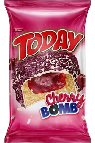 Today Cherry Bomb Vişneli Kek 50 Gr. 24 Adet (1 Kutu)