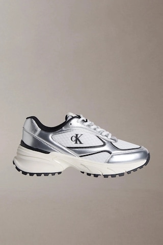 Calvin Klein Hike Runner Mesh Mix Kadın Gri Spor Ayakkabı Yw0yw02063-0ıx -12322 Gri