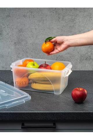 Al'ternativa Kapaklı Saklama Kabı 4,5 L 211389832 Beyaz