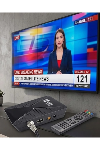 Mey İthalat Hd Uydu Alıcısı Full Hd Görüntü Hdmı Usb Wifi Destekli
