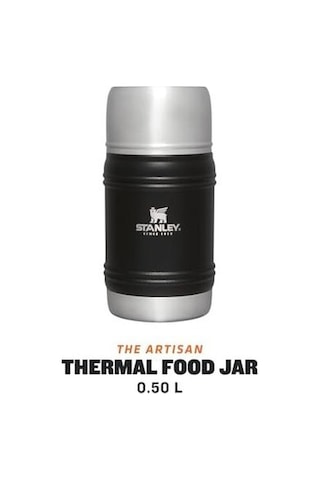 The Artisan Paslanmaz Çelik Yemek Termosu, 0.50 Lt Siyah