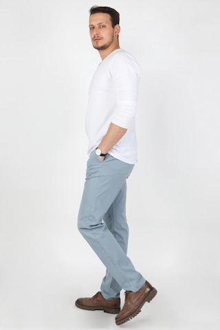 Erkek Fleto Cep Gabardin Pantolon Mavi