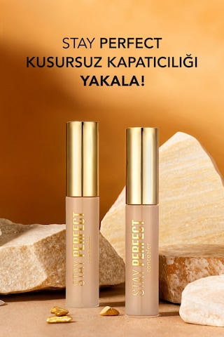 Flormar Stay Perfect Yüksek Pigmentli & Yarı Mat Bitişli Likit Kapatıcı 001 Fair