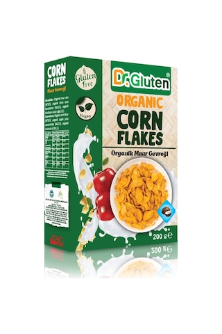 Dr. Gluten Organik Mısır Gevreği Glutensiz 200 G