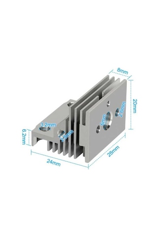 Creality K1, K1 Max Hotend Soğutucu Blok
