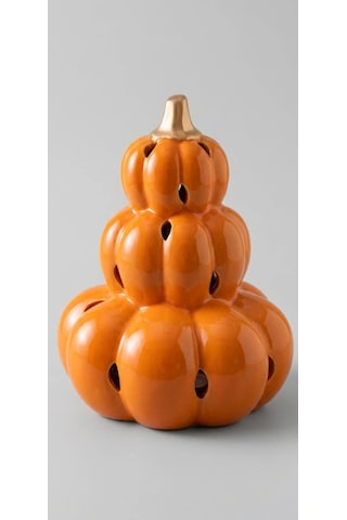 Wellesley Manor Pumpkin Space Kokulu Dekoratif El Boyama Seramik Balkabağı .