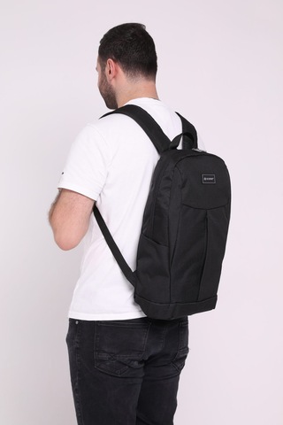 İcone Bag Icone Gölge Baskılı Laptop Gözlü Sırt Çantası Siyah