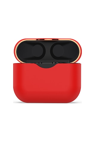 Honmex Sony Wf-1000xm3 Kulaklık Koruması - Yumuşak Silikon Kılıf - Kırmızı Renk Kırmızı