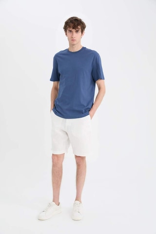 Defacto %100 Keten Regular Fit Yazlık Bermuda Şort D9931ax25smwt33 Beyaz