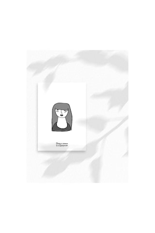 Kadın İllüstrasyon Baskılı A3 Duvar Posteri-5-2543