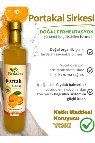Portakal Sirkesi 500 Ml 2'li Paket - Organik Doğal Fermantasyon
