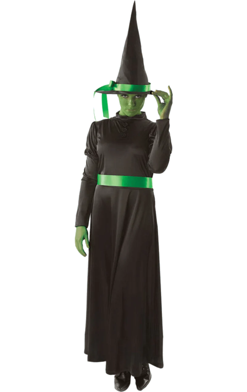 Adult Wıcked Green West Wıtch Cadı Kostümü