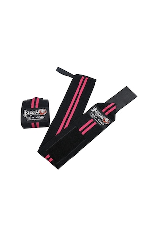 Dragondo 63911 Halter Ve Fitness Bilek Bandajı Yeni Seri Siyah - Pembe