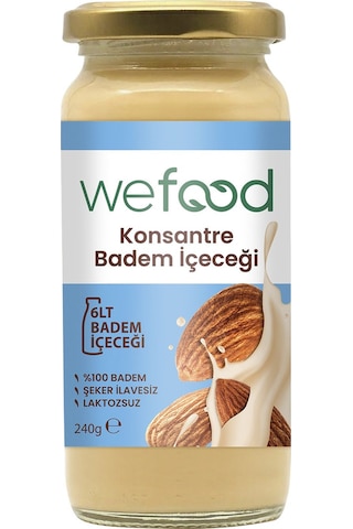 Wefood Konsantre Badem İçeceği (%100 Badem) 240 G