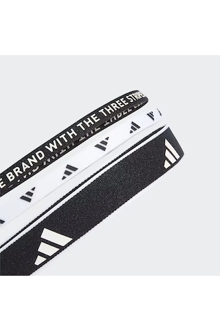 Adidas Black/whıte Saç Bandı 3pp Headban New 3lü Paket Ia3031